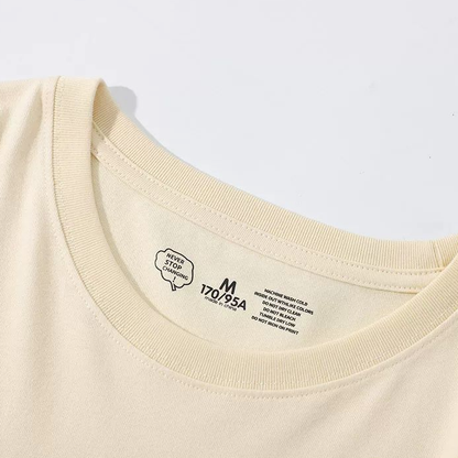 男女兼用 ファッショ プリント 半袖 Tシャツ U-13452
