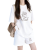 早い者勝ち プリント Tシャツ & ショーツ セットアップ U-80092