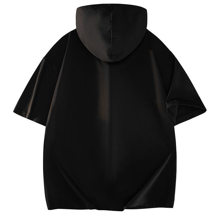 フード付き ファッショ 半袖 Tシャツ U-80093