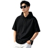 フード付き ファッショ 半袖 Tシャツ U-80093