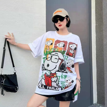 ファッショ プリント 半袖 Tシャツ U-13450