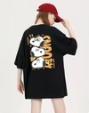 大人可愛い プリント ファッショ 半袖 Tシャツ U-13454