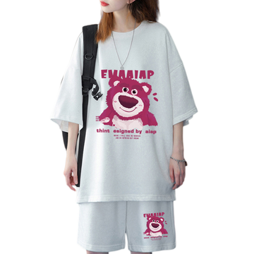人気トレンド プリント Tシャツ & ショーツ セットアップ U-13456