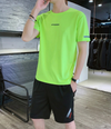 今季トレンド スポーツ Tシャツ & ショーツ セットアップ U-80096