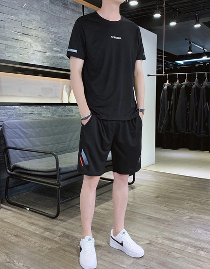 今季トレンド スポーツ Tシャツ & ショーツ セットアップ U-80096