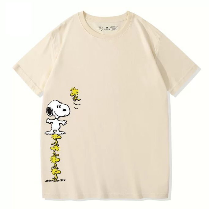 男女兼用 プリント ファッショ 半袖 Tシャツ U-13459