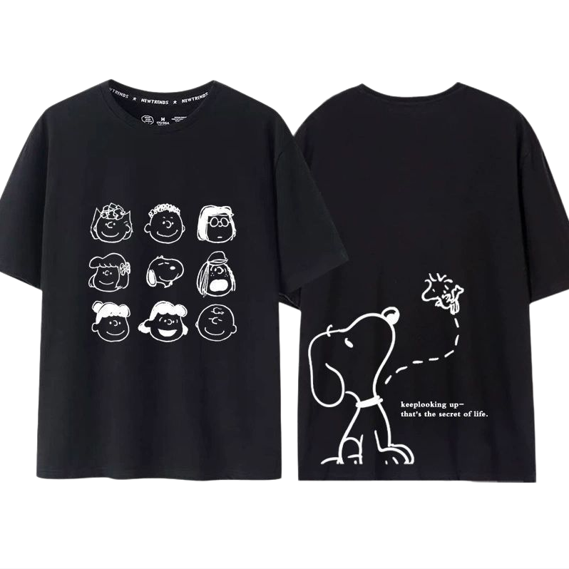 男女兼用 カジュアル プリント Tシャツ U-13464