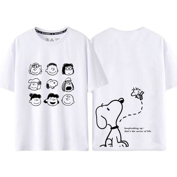 男女兼用 カジュアル プリント Tシャツ U-13464