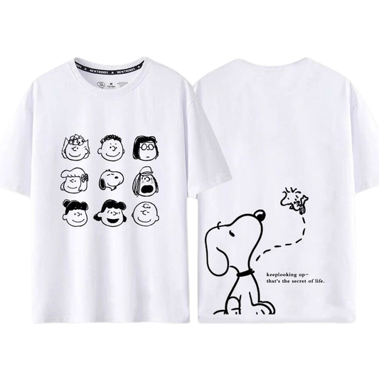 男女兼用 カジュアル プリント Tシャツ U-13464