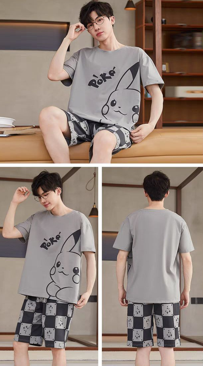 売れ筋 パジャマ Tシャツ & ショーツ セットアップ U-13467