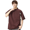 速乾通気素材 軽量 ジップ Tシャツ U-80105
