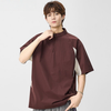 速乾通気素材 軽量 ジップ Tシャツ U-80105