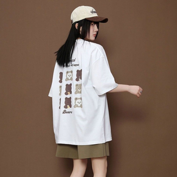 売れ筋 ゆったり Tシャツ & ショーツ セットアップ U-80109