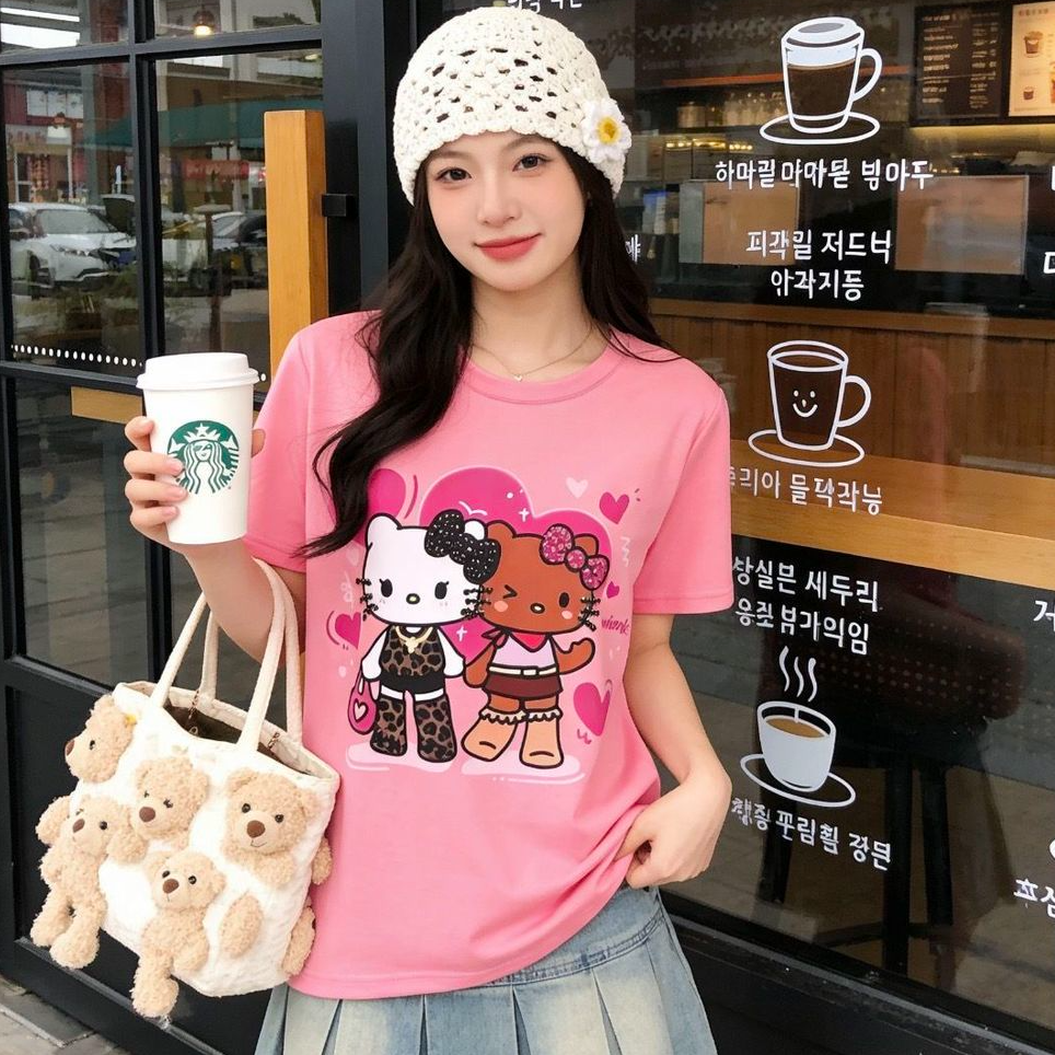 売れ筋 カジュアル プリント Tシャツ U-13472