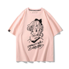 男女兼用 プリント カジュアル Tシャツ F-13473
