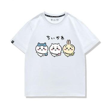 男女兼用 かわいい プリント 半袖 カジュアル Tシャツ F-13482