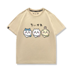 男女兼用 かわいい プリント 半袖 カジュアル Tシャツ F-13482
