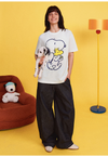 男女兼用 シンプル プリント 半袖 Tシャツ F-13493