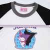 男女兼用 配色 ゆったり ルーズシルエット 甘カジュアル Tシャツ F-13503