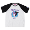 男女兼用 配色 ゆったり ルーズシルエット 甘カジュアル Tシャツ F-13503