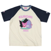 男女兼用 配色 ゆったり ルーズシルエット 甘カジュアル Tシャツ F-13503