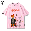 人気高い 男女兼用 カップル プリント 半袖 Tシャツ F-13519