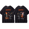 人気高い 男女兼用 カップル プリント 半袖 Tシャツ F-13519