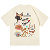 男女兼用 存在感抜群 カジュアル プリント 半袖 Tシャツ F-13528