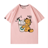 男女兼用 プリント カジュアル 半袖 Tシャツ F-13587