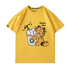 男女兼用 プリント カジュアル 半袖 Tシャツ F-13587