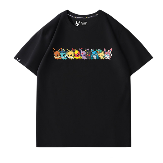男女兼用 カジュアル プリント 半袖 Tシャツ F-13588