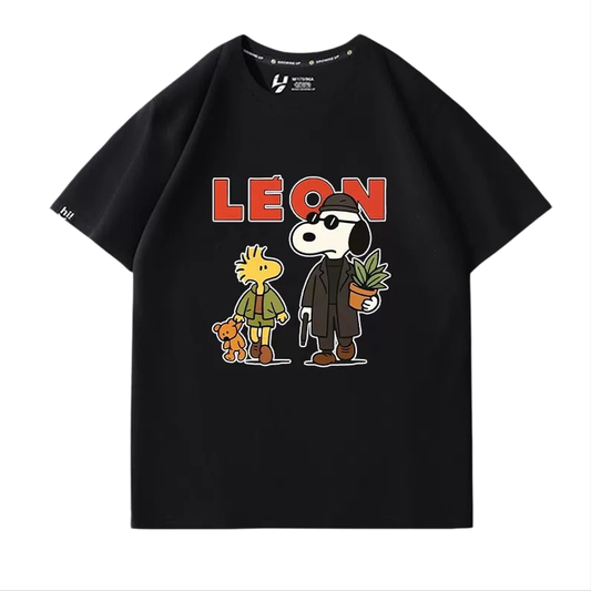 男女兼用 プリント カジュアル 半袖 Tシャツ F-13594