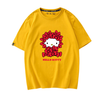 男女兼用 プリント カジュアル 半袖 Tシャツ F-13604