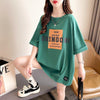 着心地抜群 切り替え 女性力を高める プリント Tシャツ カットソー＜U-3592＞