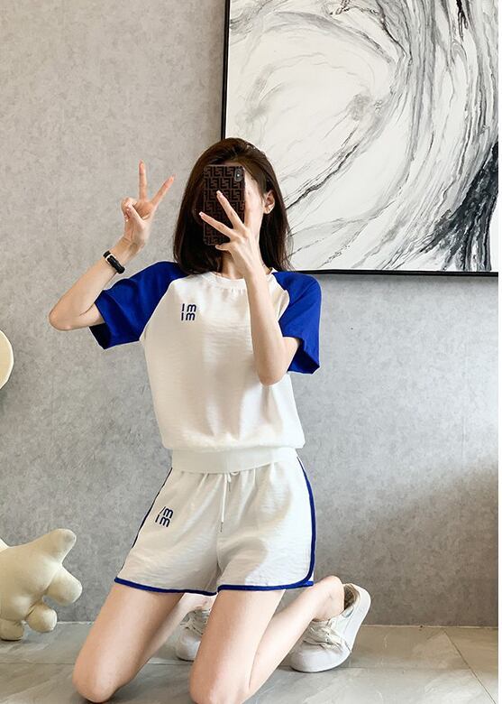 好感度UP カジュアル 絶対欲しい 全2色 半袖 Tシャツ ショートパンツ セットアップ ＜U-8938＞
