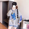 売り切れ必至レイヤード  グラフィックプリント 三色スウェット＜U-4079＞