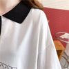 カジュアル 切り替え 着心地抜群 プリント Tシャツ カットソー＜U-3622＞