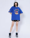 話題沸騰中 ゆったり カジュアル プリント 6色 半袖Tシャツ＜U-8164＞