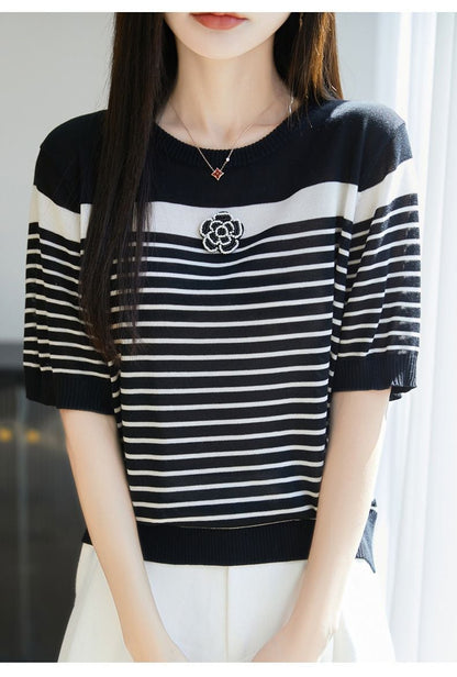 定番シンプル 売り切れ必至 着回し力抜群 全2色 Tシャツ <U-11938>