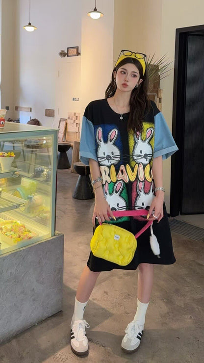 着回し力抜群 好感度UP 海外トレンド カジュアル 全3色 半袖 Tシャツ ＜U-11464＞