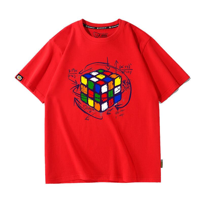 カジュアル プリント アバンギャルド 全7色 半袖 Tシャツ <U-11536>