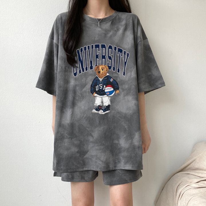 夏に嬉しい機能付き 全5色 軽くて涼しくて可愛い！ 半袖 Tシャツ ショートパンツ セットアップ ＜U-9269＞