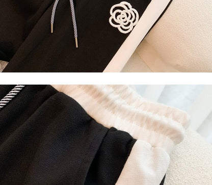 超人気 カジュアル 知的 シンプル Tシャツ＋パンツ ＜U-8460＞