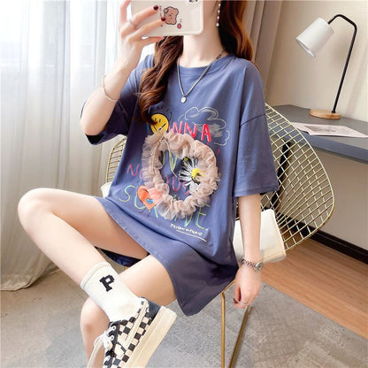 話題沸騰中 高級感溢れる オシャレ度満点 3色選択可 Tシャツ カットソー＜U-8293＞