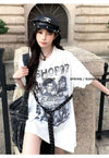 美人度アップ 絶対流行 売れ筋 早い者勝ち カジュアル 2色選択 Tシャツ<U-11522>