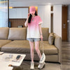 新商品 カジュアル グラデーション プリント 全3色 半袖Tシャツ<U-9214>