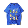 超人気 軽くて涼しくて可愛い！デザイン性抜群 カジュアル プリント全6色 半袖Tシャツ<U-9319>