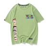 超人気商品 プリントロゴ ユニセックス ゆったり半袖 全6色Tシャツ<U-4897>
