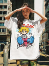話題沸騰中 目を奪われる 流行新作 カジュアル ゆったり 全2色 半袖Tシャツ＜U-9295＞
