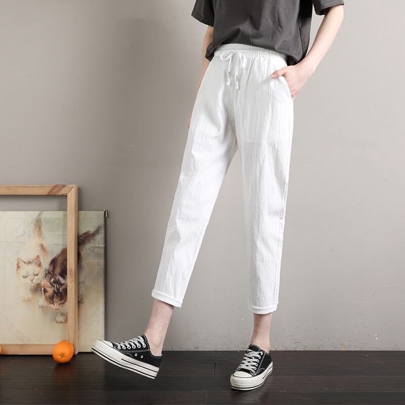 定番シンプル  ファッション ゆったりパンツ<U-6541>